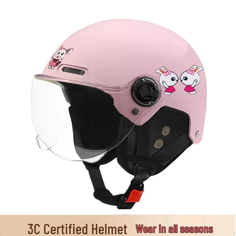 Kids 3C Certified Electric Scooter Helmet with Removable Ear Protection, Sun Protection, and All-Season Safety Design.