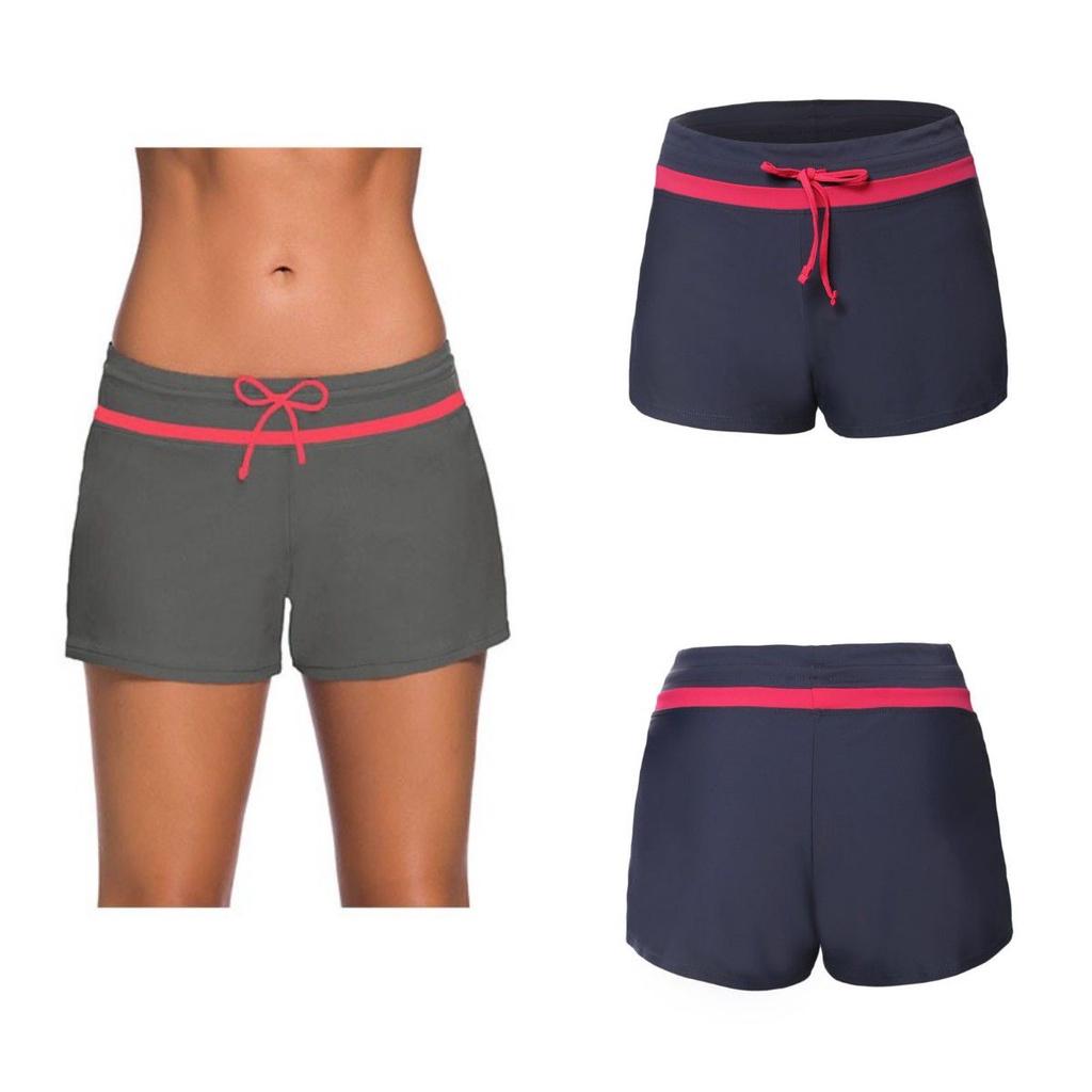 Plus Size Square Swim Shorts For Women Conservative Frenulum Design With Large Size And Good Elasticity