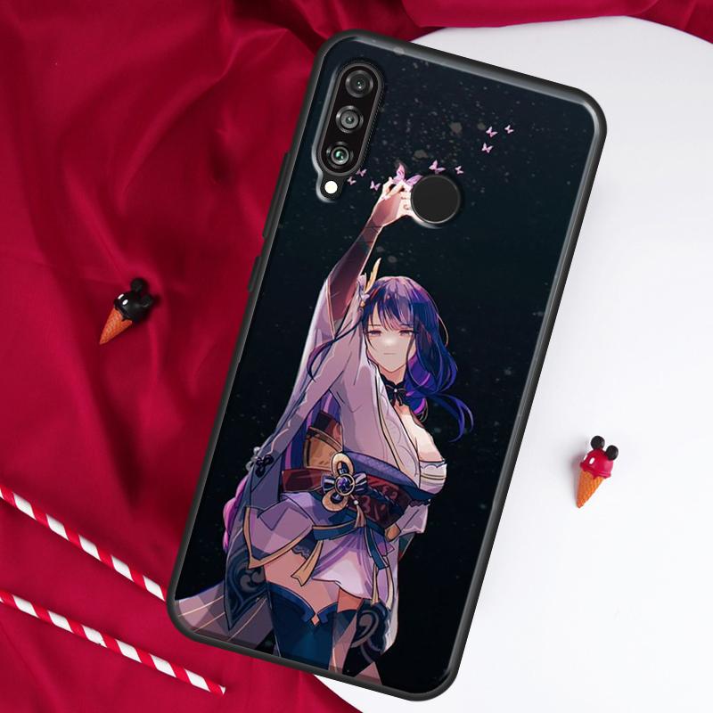Raiden Shogun Genshin Impact For Huawei Nova 10 SE 9 5T 12s 12i 11i Y91 Y90 Y60 Y70 Y72 Y61 P20 P30 P40 Lite P60 Pro Case