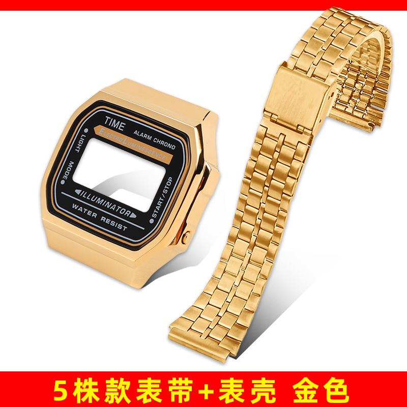 A168 Mod-Kit Stahlgehäuse Uhrenarmband Gehäuse Für G-SHOCK 3299 Casio A168WG Metalllünette Glas Wasserdichter Ring Armband Zubehör