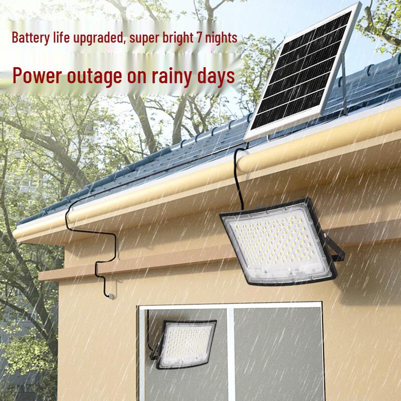 Lishi 100W Solar Curved Floodlight & Wall Light