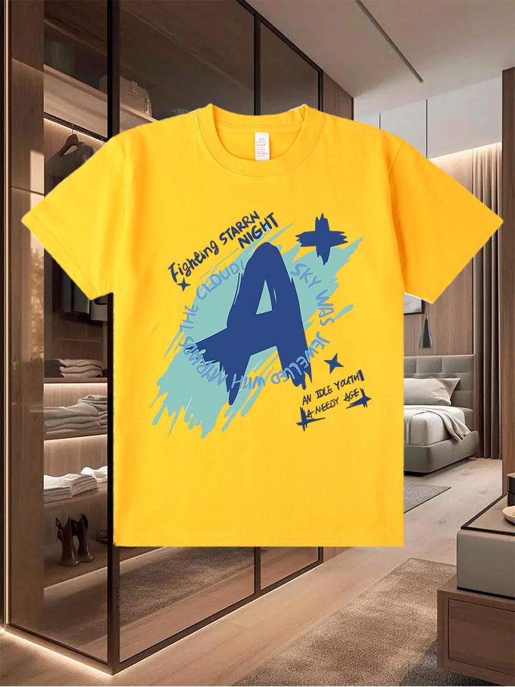 

2025 New-Style Pure Cotton T-Shirts for Men Trendy and Perfect for Summer Casual Wear 4XL