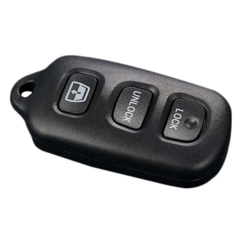 3+1 Buttons Black ABS Remote Key Fob Shell Case Fit for Toyota 4Runner 2002-2009