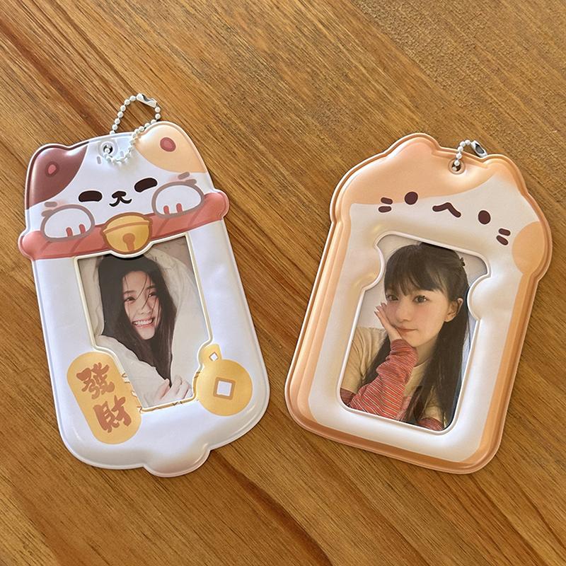 3 Inches Photocard Holder Kpop Photo Card Organizer Idol Photo Cards Display Supplies Photo Protector Sleeve Student Stationery