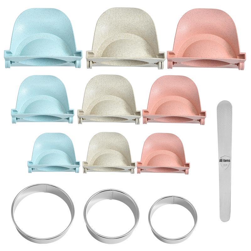 Dumpling Maker Set: Handmade Dumpling Mold, Baozi Press, Manual Filling Spoon, Dumpling Skin Cutter.