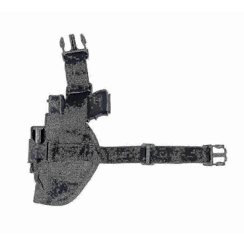 Tactical Pistol Drop Leg Thigh Holster Mag Pouch And Belt Gun Holster