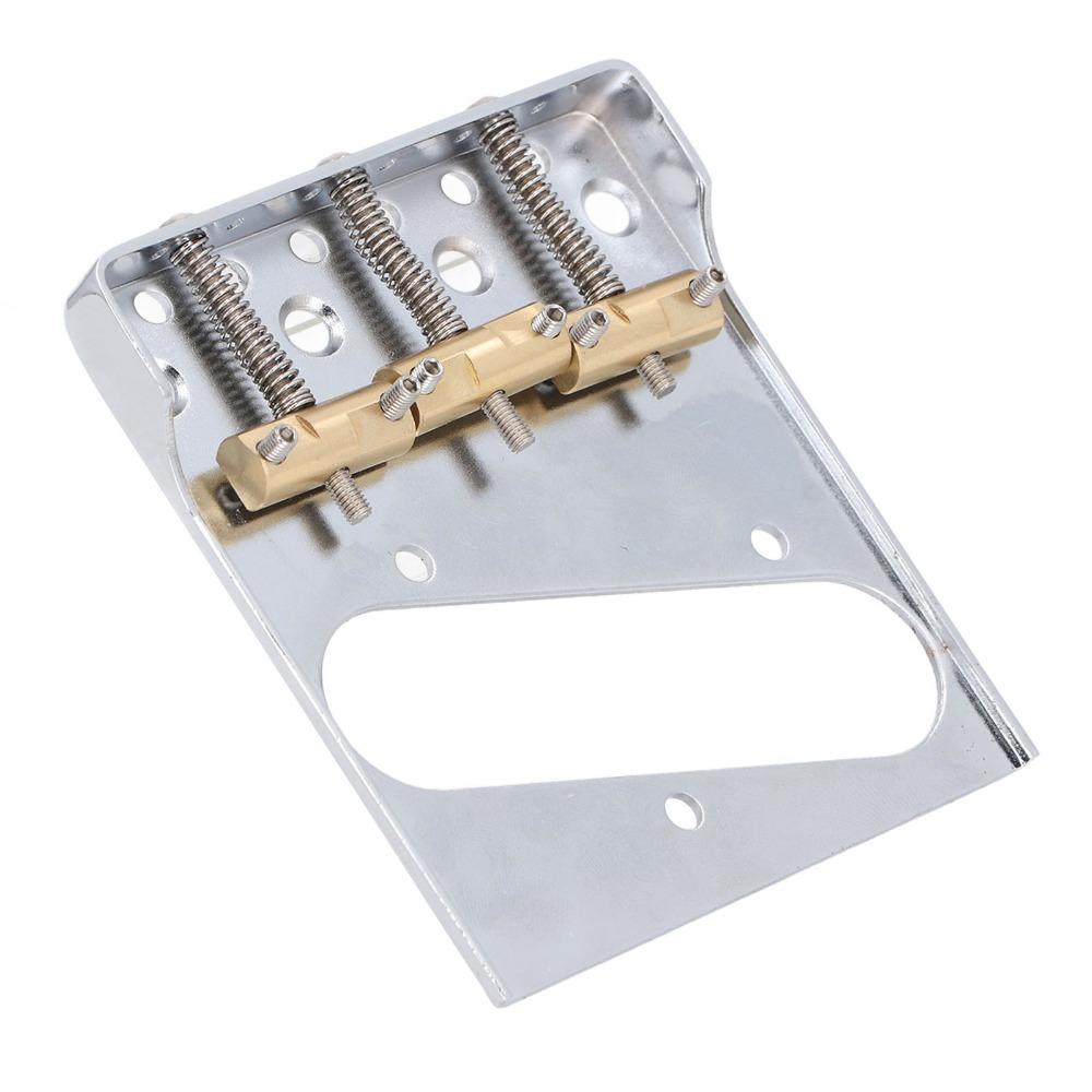 Cut-Down Sides Guitar Bridge Tailpiece 3 Saddles Vintage Guitar Bridge For Electric Guitar
