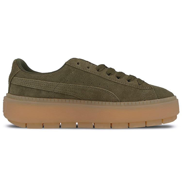Puma Suede Platform Trace 'Olive Night' Women's 365830-03