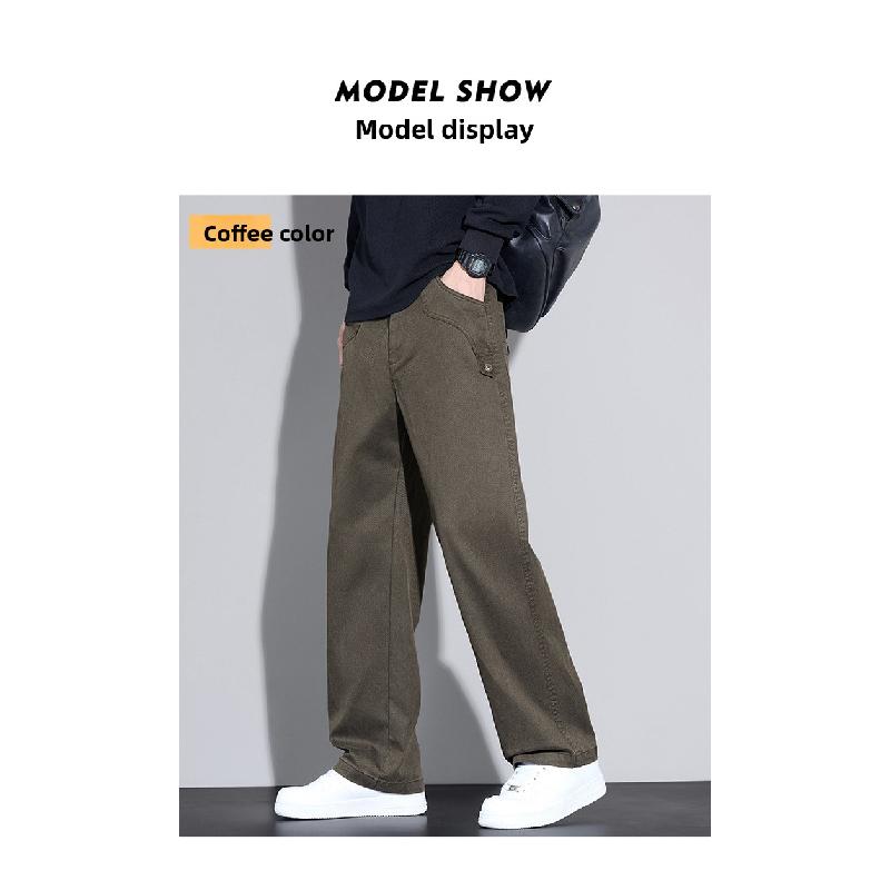Tencel Drapey Casual Pants for Men, Summer Loose Straight Workwear Pants, 2026 New Sports Pants