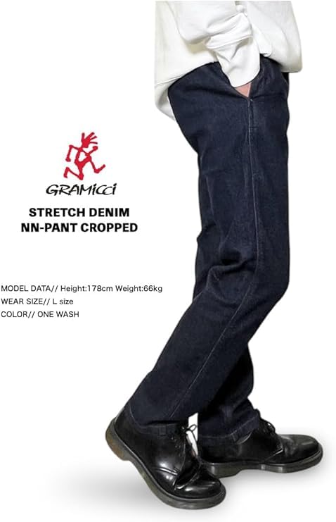Gramicci Stretch Denim Cropped Pants GMP5-SJP05 (L, MEDUSED)