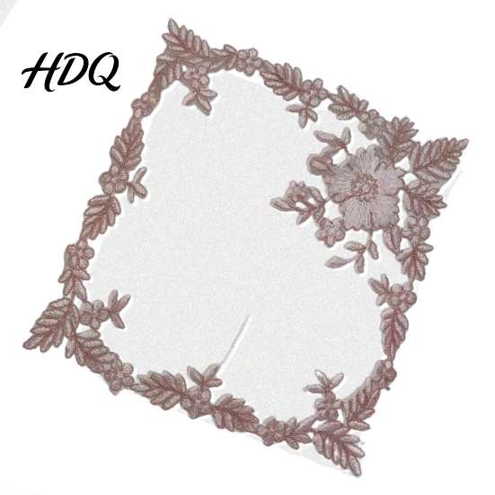 Square Lace Placemats Placemat for Dining Table Embroidered Mesh Heat Resistant Table Dustproof Dressing Mats Mat Retro Floral Decorative