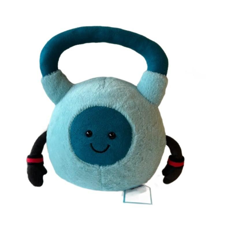 Amuseables Jellycat Workout Kettlebell Plush Toy With Soft Short Plush For Gifting And Collecting