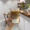 350ml Transparente Glastasse Japanisches Hitzebeständiges Glas Wasserbecher Milchkaffeetassen Teetasse Hochzeitsgeschenke Dropship