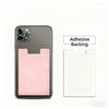 PU Leather Phone Wallet Case, Self-Adhesive Card Holder for Credit ID Cards, Fashion Sticker Back Cover Hot Sale