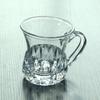 Espresso Cup, Retro Home Coffee Cup with Handle Small Delicate Transparent Glass Afternoon Teacup Women's European Milk Cup