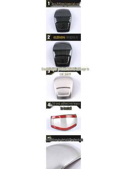 Compatible with 20 Komic GT models: Decorative Center Console Shift Knob Cover & Head Patch Accessories.