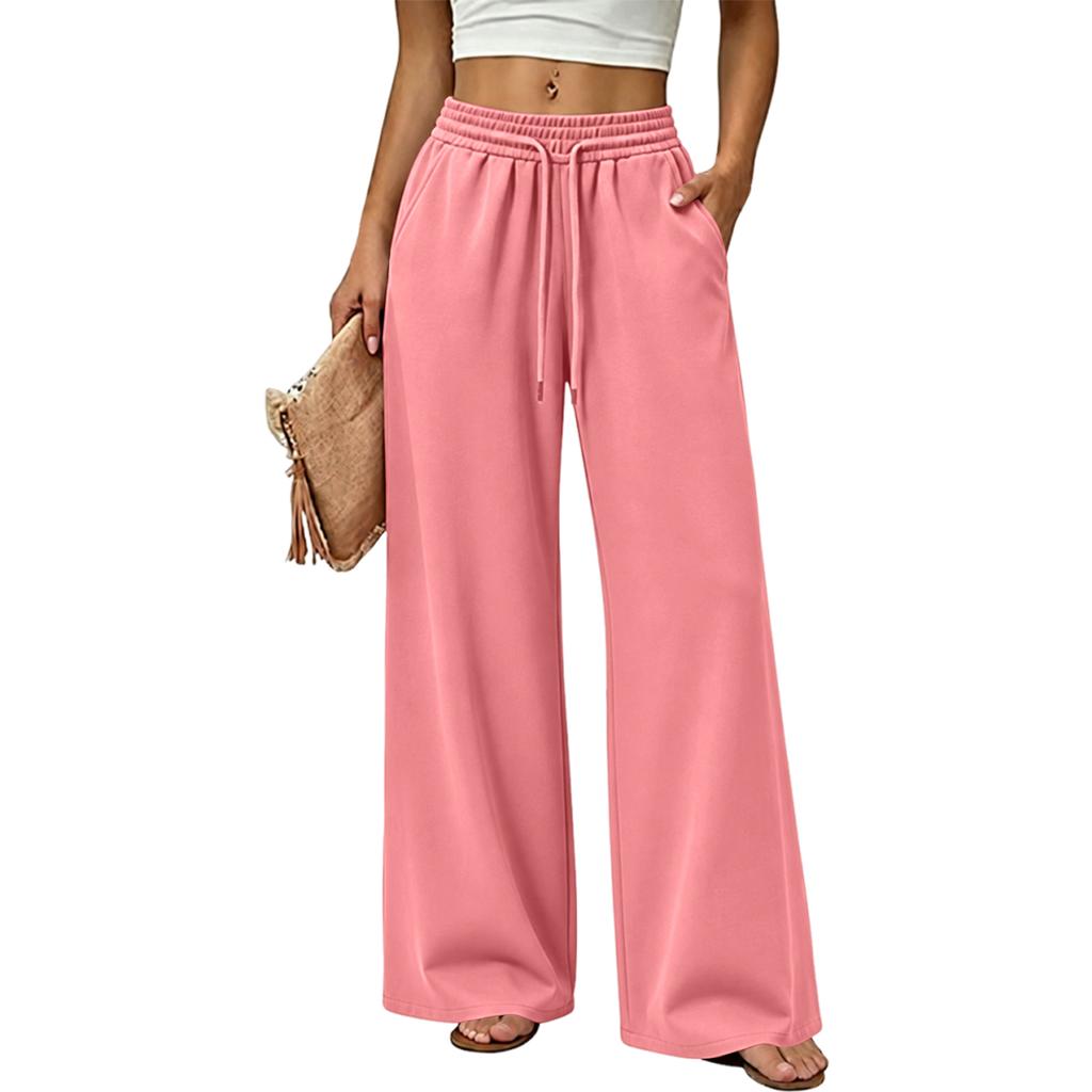 Women's Color Wide Leg Sweatpants Casual Versatile Joggers for Everyday Wear