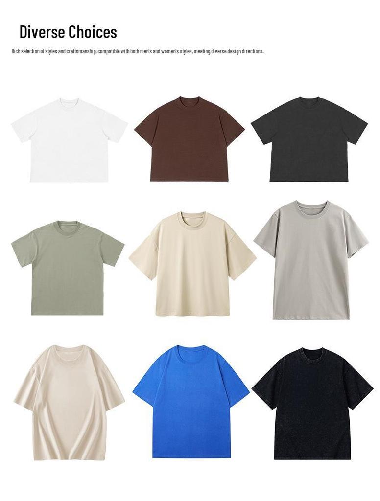 300g Men's Loose Round Neck Hooded Sweatshirt - Custom Logo Workwear for Spring and Autumn