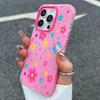 Korea Cute Colorful Flower Pattern Phone Case For iPhone 17 16 15 14 13 12 11 Pro Max 16E 17E Air XR X XS Max 7 8 Plus SE2 Cover