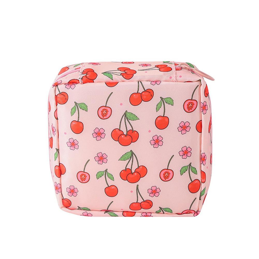 1pc Polyester Multi-Functional Travel Organizer Bag Portable Cosmetic Menstrual Pad Storage Pouch Makeup Organizer Bag for Women