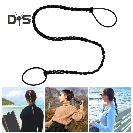 Sports Hair Tie No Damage Long Curly Thin Hair Elastic Ponytail Holder Braided Hair Tie Scrunchies Band Wrap Rope Women Hair Accessories