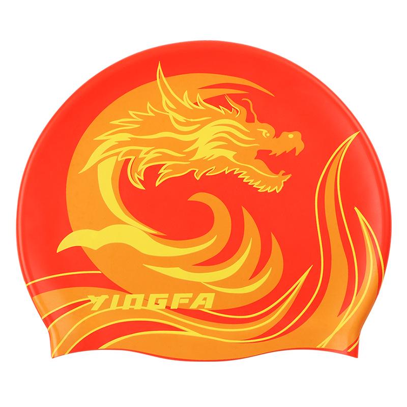 Yingfa Waterproof Silicone Swim Cap for Women and Men – Elastic, Comfortable, Non-Constricting, Hair Protection