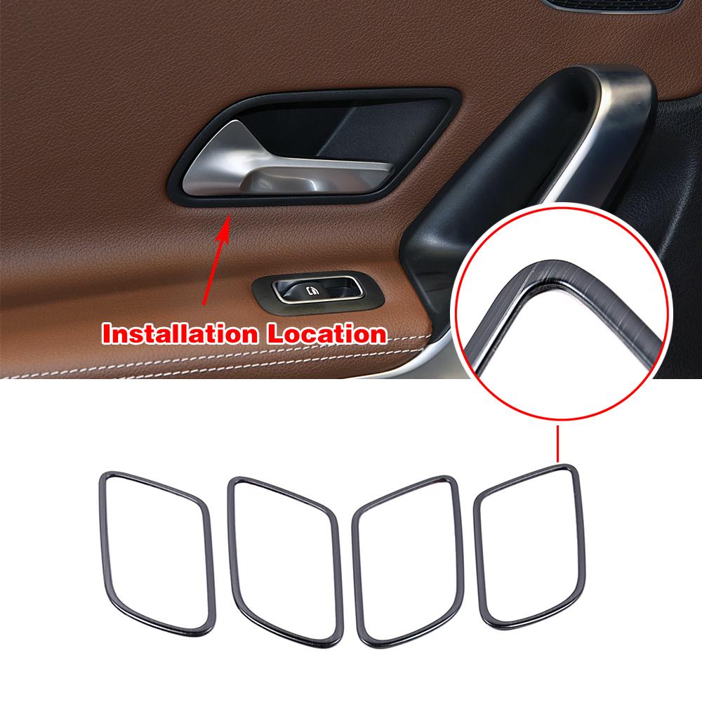 Für Mercedes Benz A-Klasse W177 V177 A180 A200 A250 Autozubehör Mittelkonsole Teilrahmen Refit Trim Edelstahlaufkleber