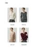 Women's Solid Color Cashmere Cardigan - Round V-Neck, Single-Breasted Wool Sweater for Autumn/Winter.