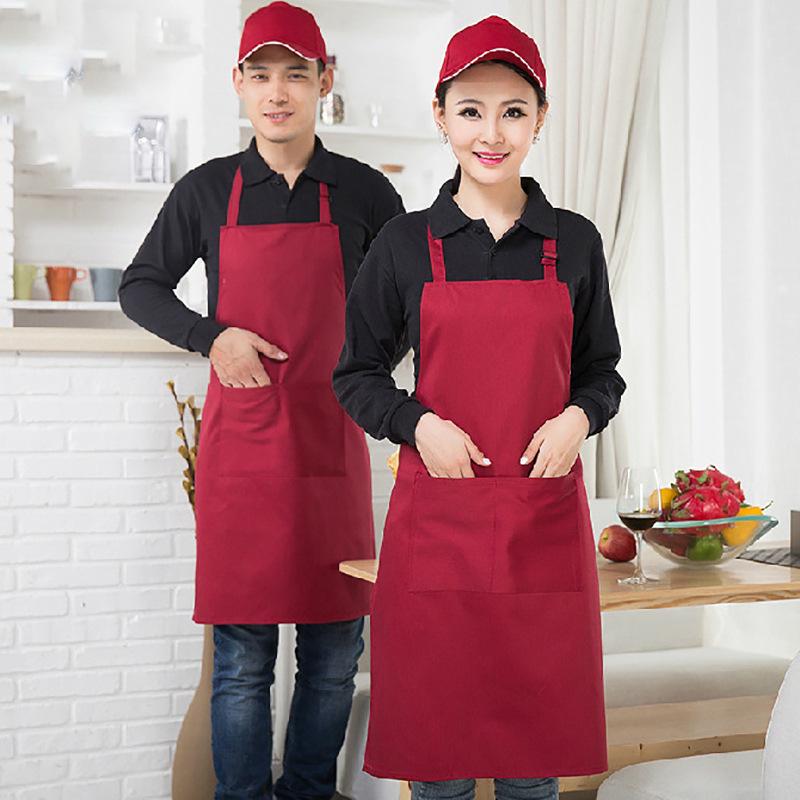 Customized Apron with Logo for Coffee Shop, Nail Salon, and Milk Tea Shop - Unisex Design