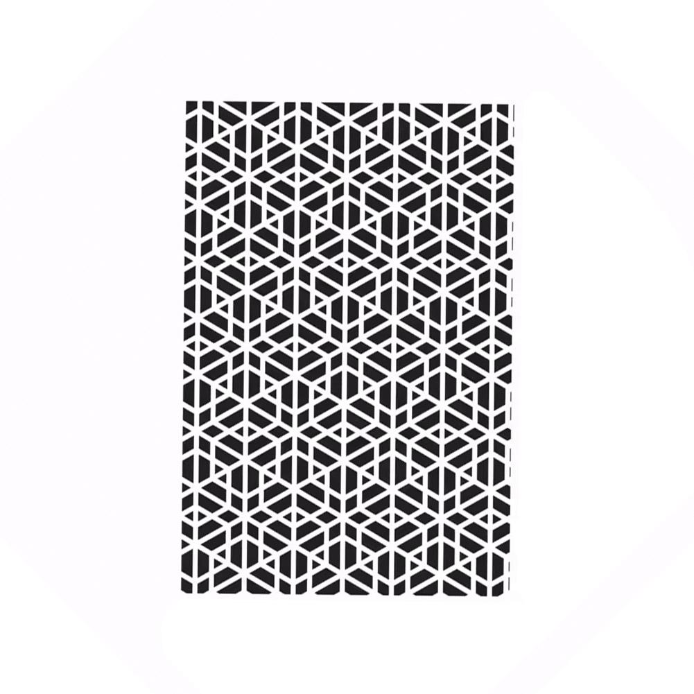 Universal 75X50cm Hexagon Geometric Mesh Pattern Vinyl Sticker For Window Car Accessories Self-Adhesive Side Window Sun Shade