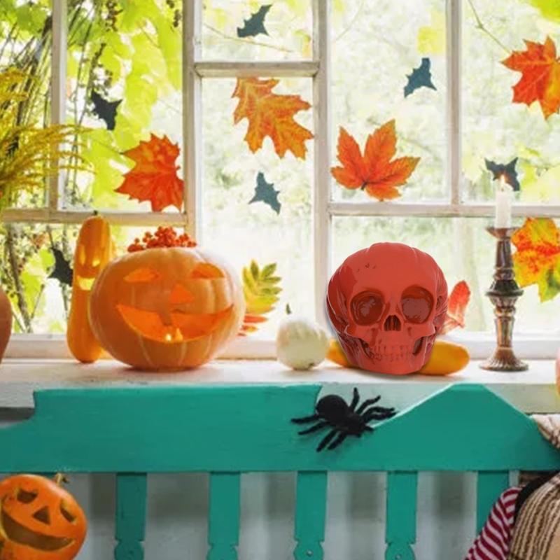 Creative Silicone Ornament Mold Pumpkin Skull Shape Handmade Candle Molds Suitable for Valentines Day and Birthdays