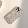 Crystal flower print Phone Case For iPhone 16 11 13 15 Pro Max 14 Plus 12 14promax 13promax 16E X XR 7 8 Silicone Shine Covers