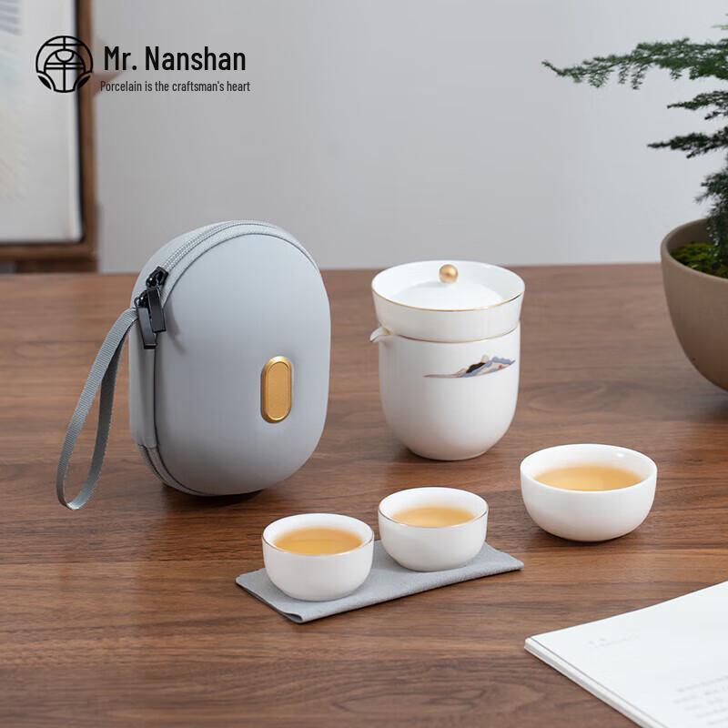 

Guanshan Portable Ceramic Kung Fu Tea Set
