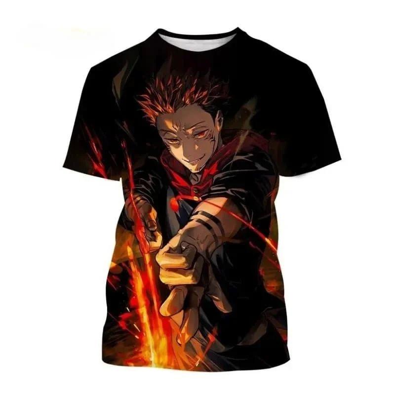 Anime Jujutsu Kaisen 3D Print T-Shirt Women Kasumi Miwa Zenin Maki Ultimate Mechamaru Casual Short Sleeve Graphic Tees