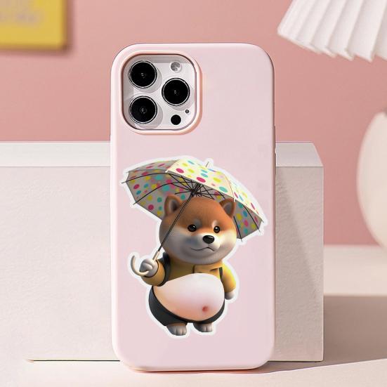 Yousheng Elastic Belly Dog Sticker Anxiety Stress Relief Cartoon Dog Decal with Fat Belly Pinch Belly Puppy Toy DIY Self-adhesive Animal Sticker
