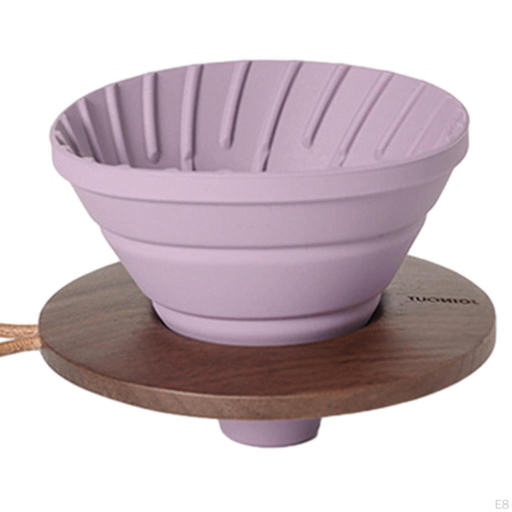 Coffee Filter Cone Silicone Holder Drip for Travel