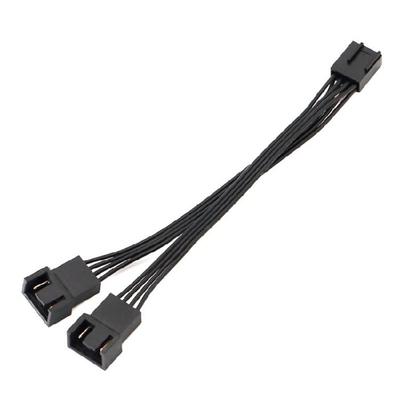 Computer Case Fan Splitter Cable 2Way 4Pin Pwms Fan Splitter Thermals Adaptive Design For Optimized Airflows In Gaming Rigs