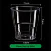 Saikeyou Disposable Transparent Hard Plastic Tasting Cups