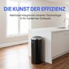50L Automatic Motion Sensor Rubbish Bin with Fingerprint Resistant, Stainless Steel, Black