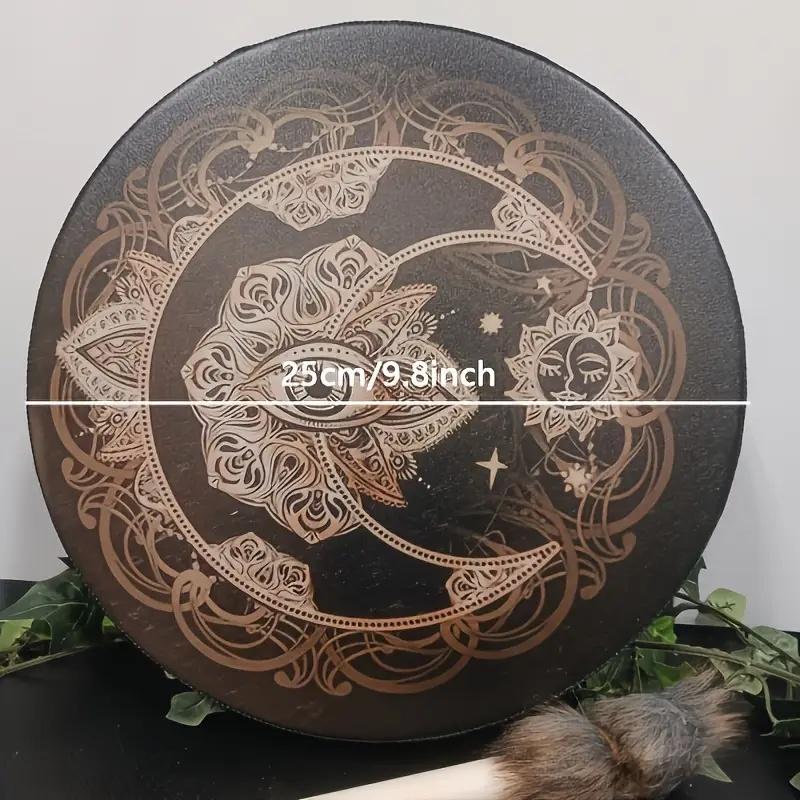 25CM Shaman Drum with Beater Sound Healing Tool Meditation Music Percussion Instrument For Spiritual Music,Reflection Meditation