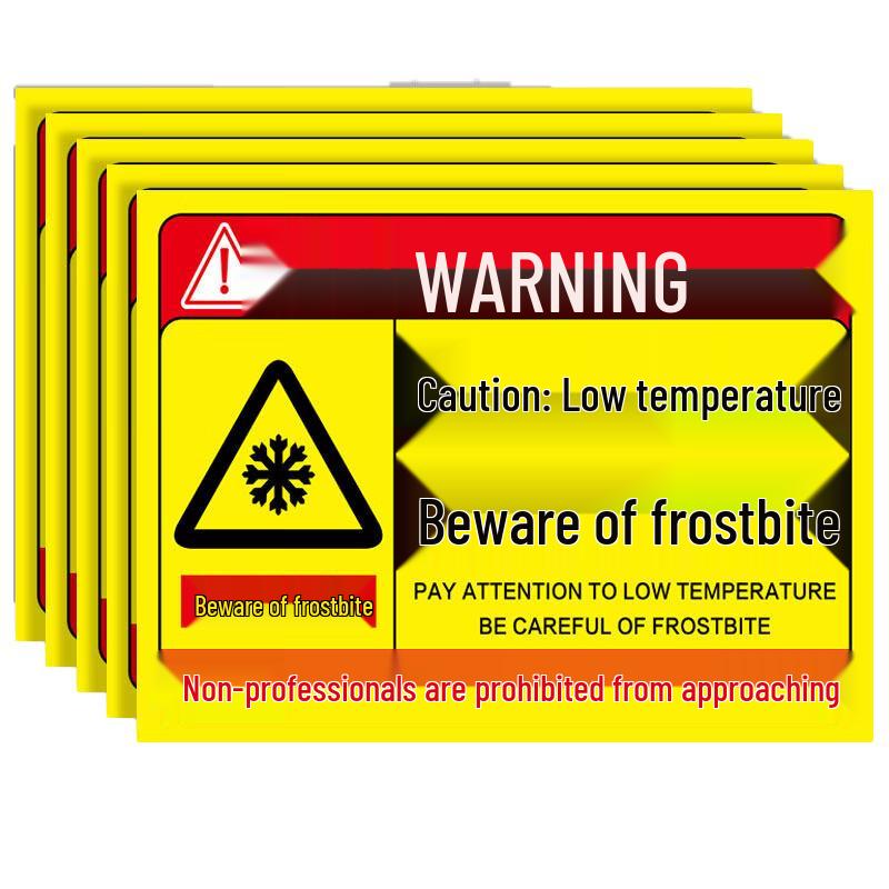 Caution Low Temperature Warning Signs