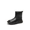 New Women's Shoes, Cotton Boots, Retro Round-toed Thickened Women's Ankle Boots