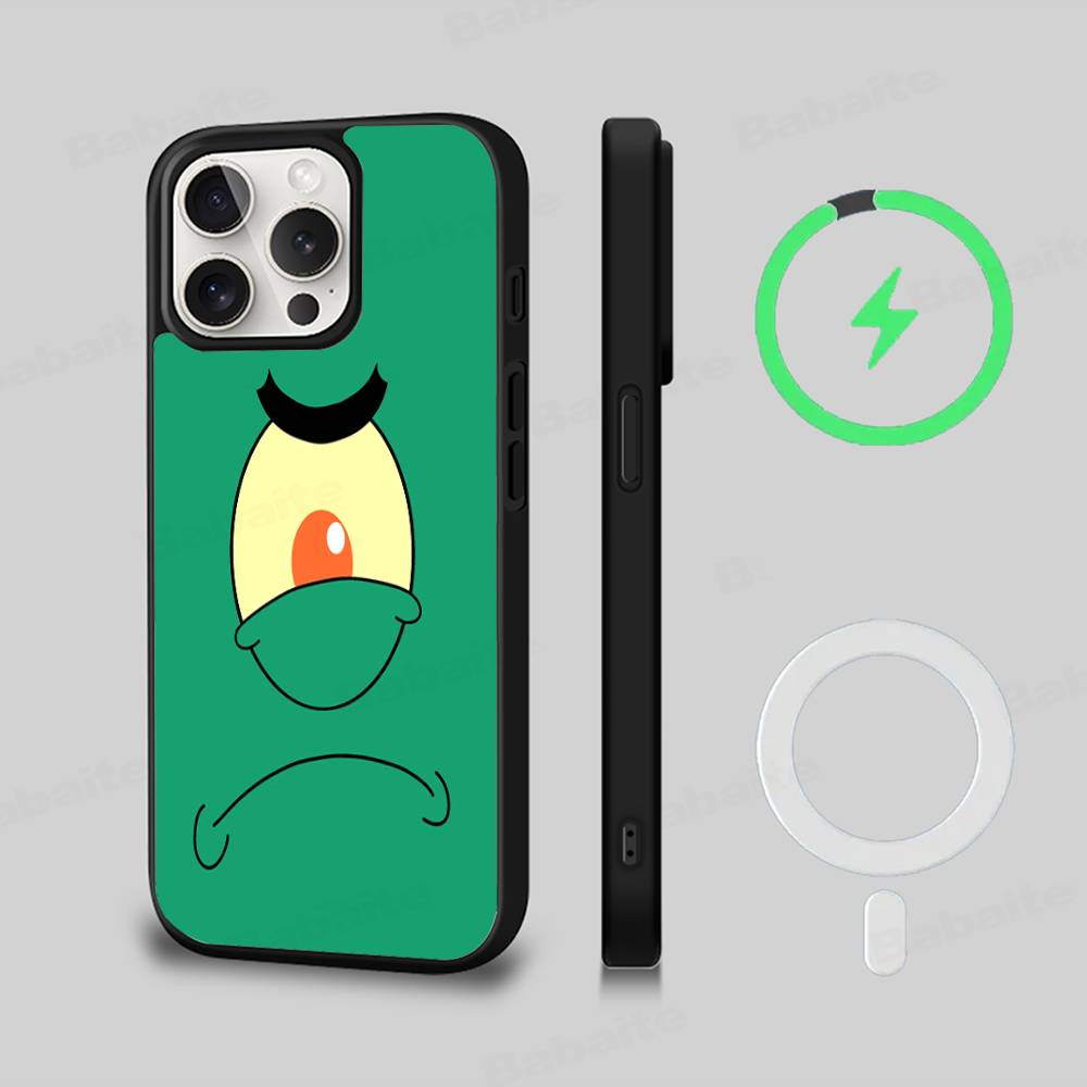 Custodia Carina per Telefono con Bambole di SpongeBob Per iPhone 17 Air 16 15 14 13 12 11 Pro Max Plus Per Copertura di Ricarica Wireless Magsafe