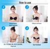 Korean Style Strapless Bra: Invisible, Non-Slip, Sexy Gathering Solid Color for Women