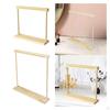 Necklace Display Holder Hanging Hooks Wood Jewelry Organizer Hanger for Shop