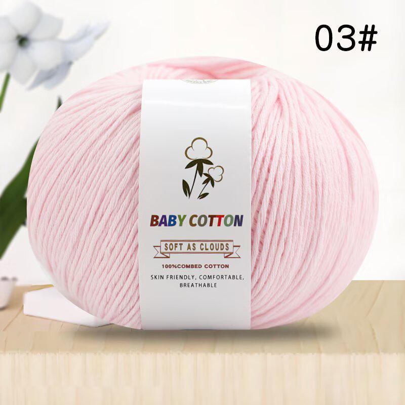 Pure Xinjiang Cotton Yarn for Children's Knitting and DIY Crochet Projects