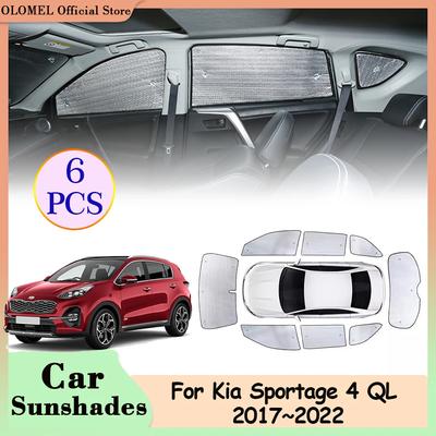 Car Sunshades for Kia Sportage 4 QL GT-Line 2017~2025 Rear Side Window Visor Full Coverage Front Windshield Curtains Accessories