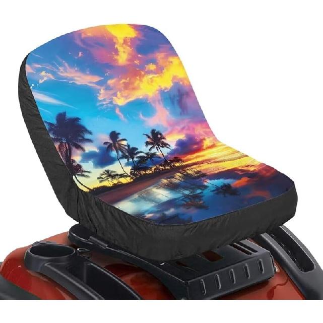 

Универсальный чехол на сиденье трактора с американским флагом, чехол на сиденье вилочного погрузчика, подушка-подушка, универсальный размер для мини-погрузчика, экскаватора-погрузчика Coconut Tree