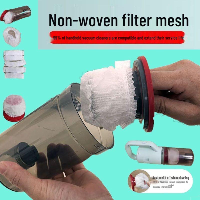 Elastiskt Universellt Icke-Vävt Dammsugarfilter Nätöverdrag - Engångs och Förtjockat