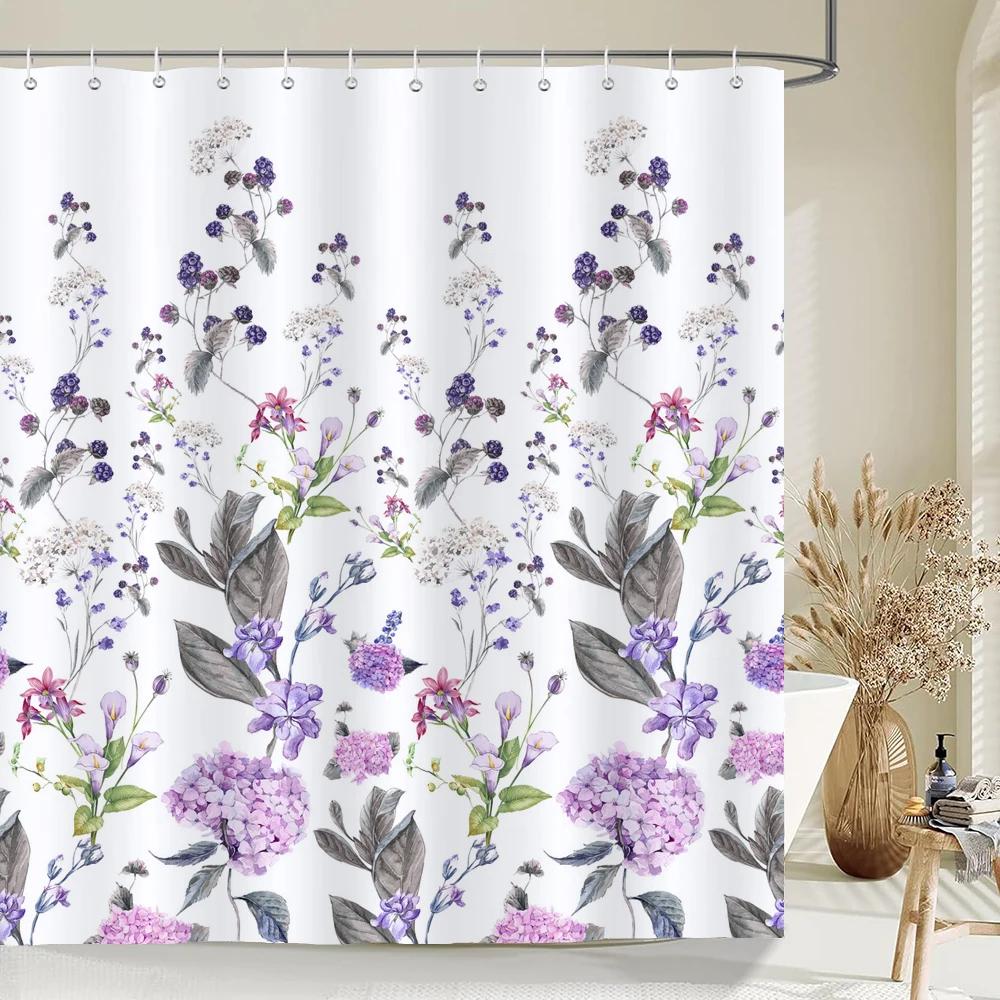 Dandelion Natural Flowers Shower Curtains Waterproof Bathroom Curtain Bath Curtain High Quality With Hooks Shower Curtain